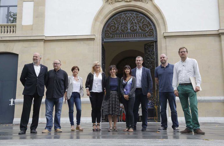 Los responsables de las instituciones culturales que tendrán su sede en Tabakalera.