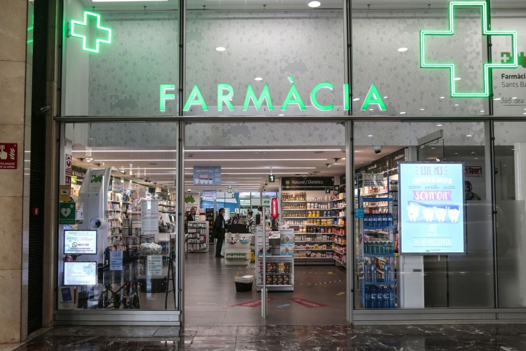 Una farmacia en Barcelona. 