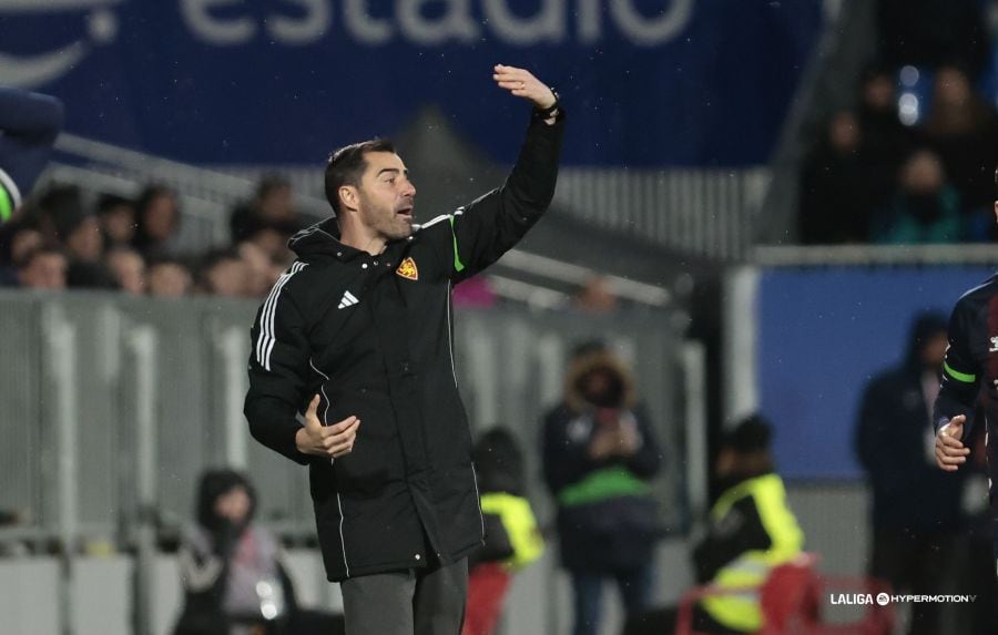 Rubén Sellés durante el partido contra el Eibar