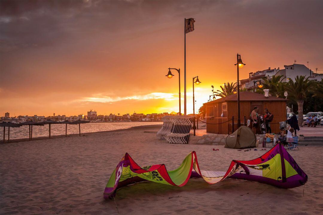 &#039;Atardecer en Lo Pagán&#039;, ganadora del primer Premio en el concurso de fotografía &#039;Imágenes del Mar Menor&#039;