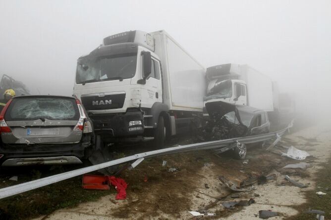 Accidente en la A-8 a su paso por Abadín.