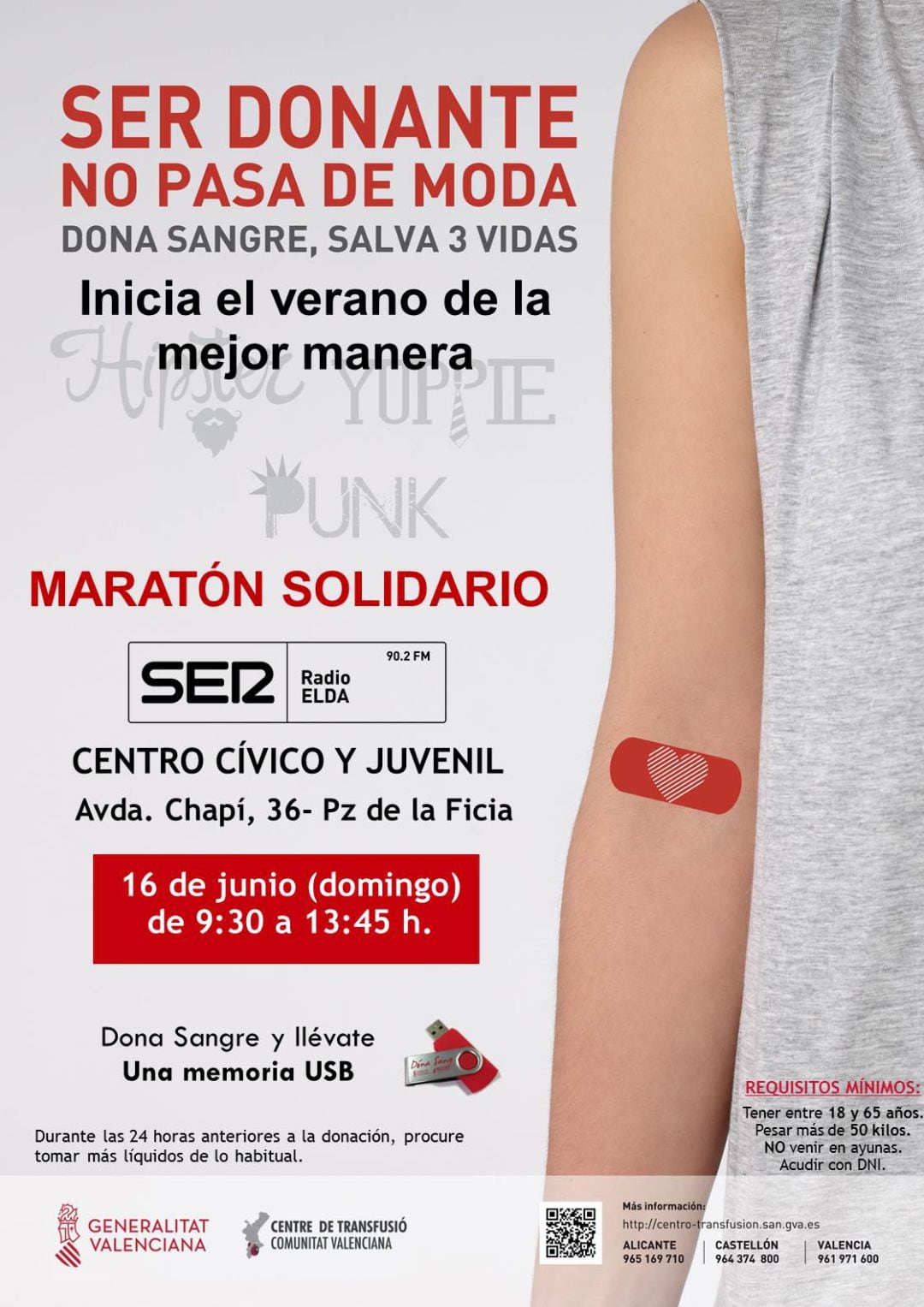 Cartel donación de sangre