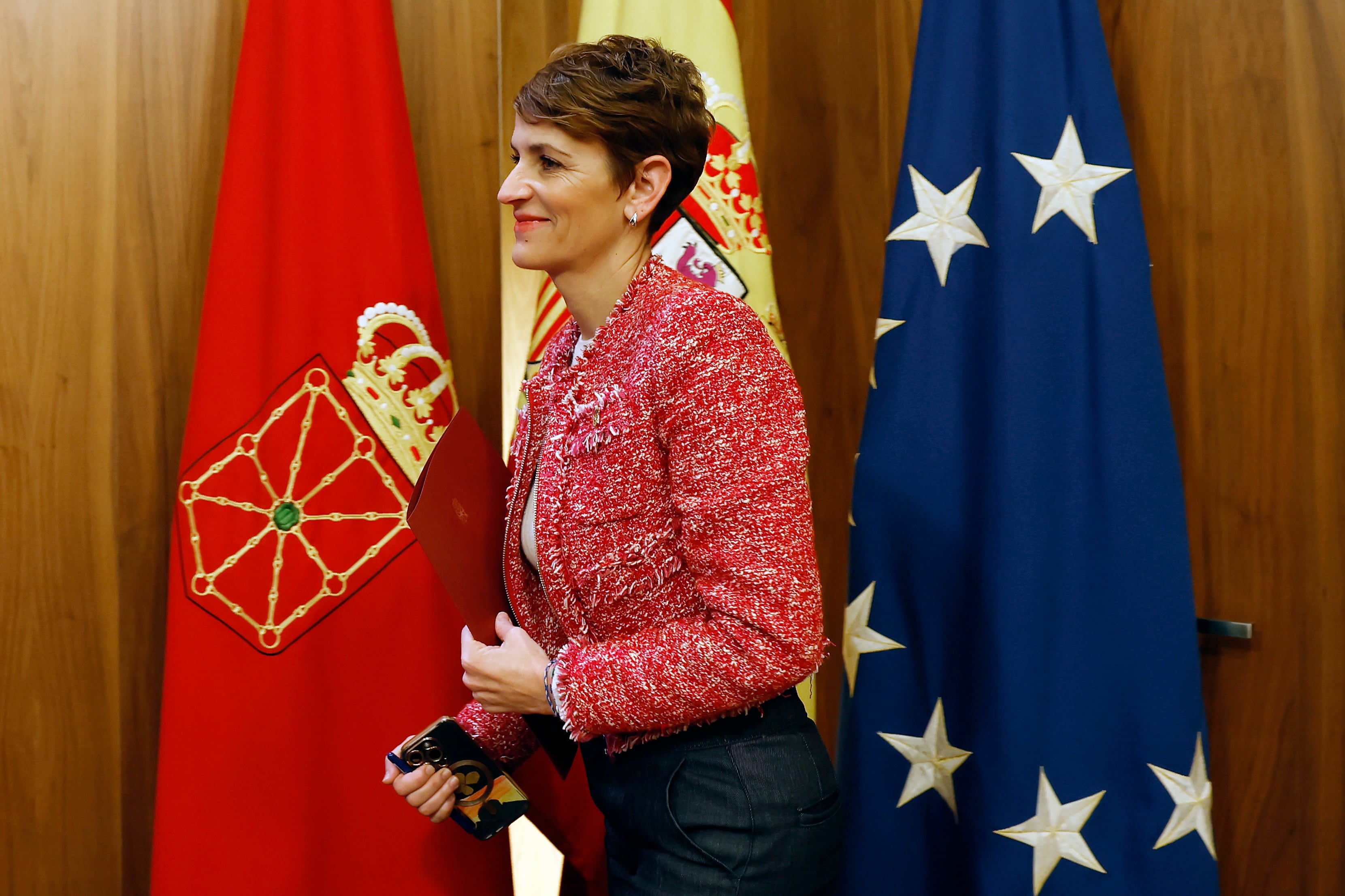 La presidenta de Navarra, María Chivite Navascués