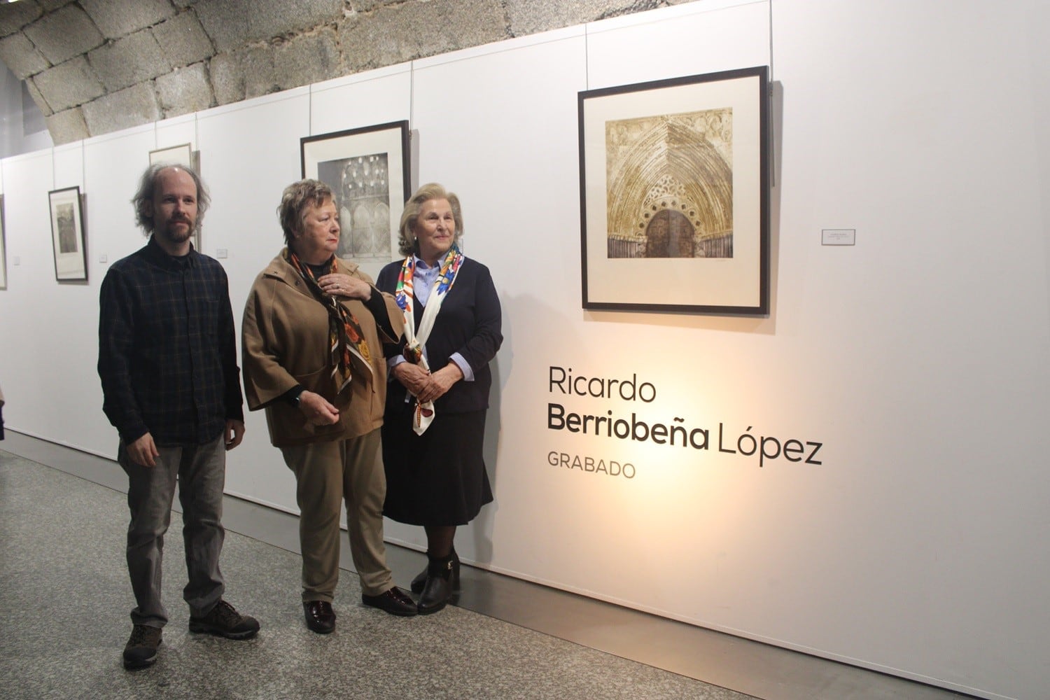 Inauguración de la exposición con Ricardo Berriobeña