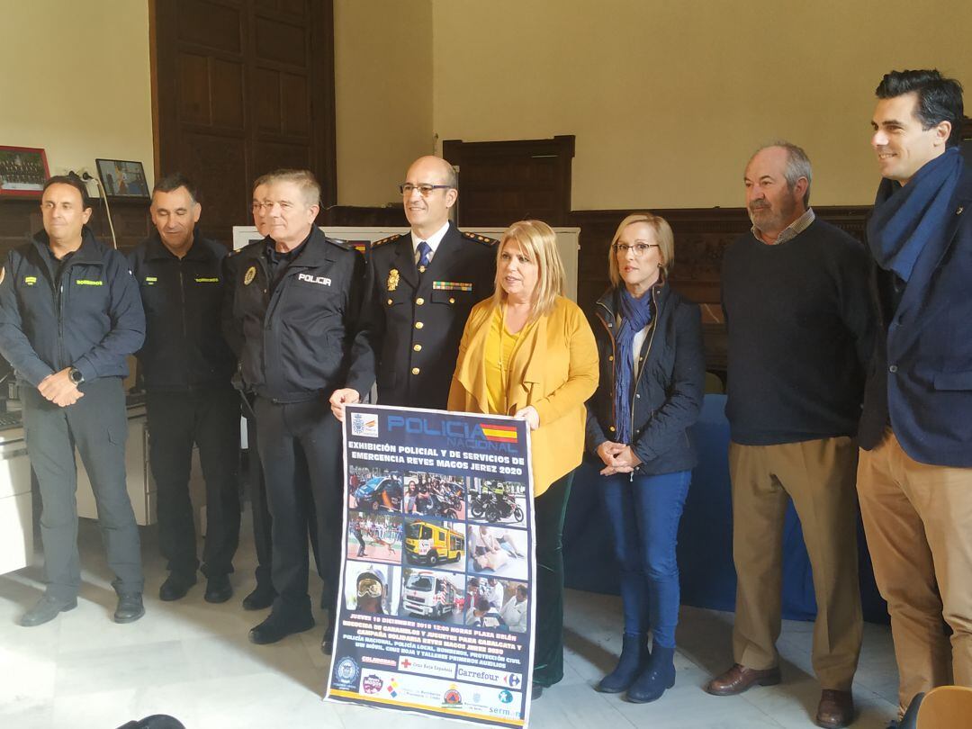 Representación del gobierno local, Reyes Magos, Policía Nacional y Bomberos de Jerez