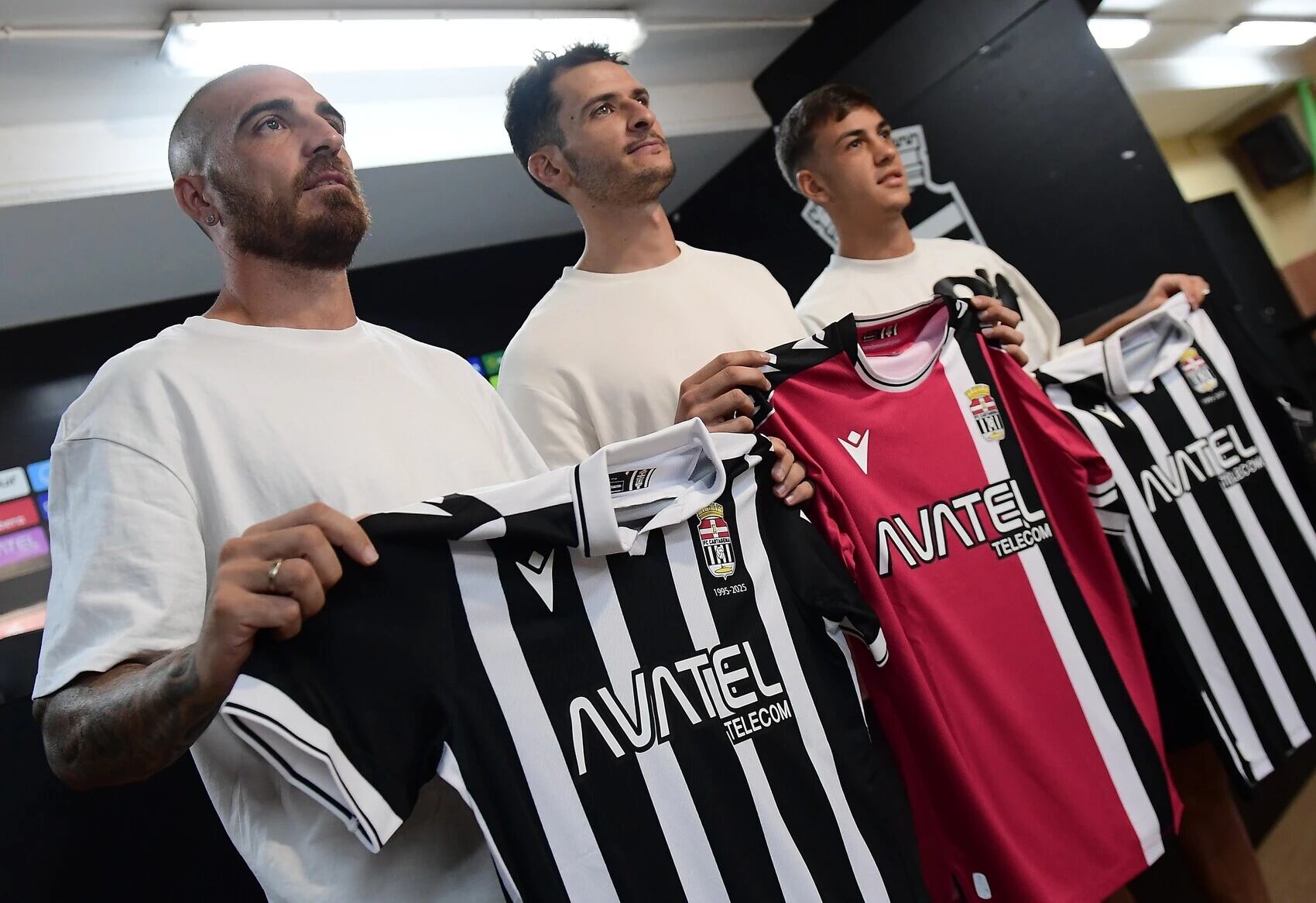 Fran Vélez, Chuca y Edgar, nuevos jugadores del FC Cartagena.