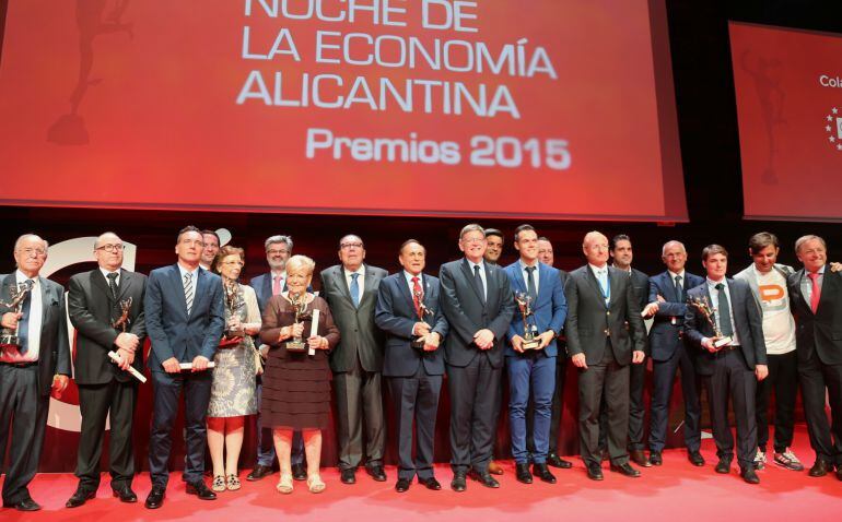 Premiados en la 42ª edición de la Noche de la Economía Alicantina