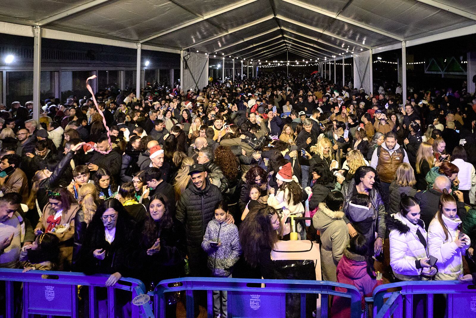 Nochevieja en Gandia. Imagen de archivo.