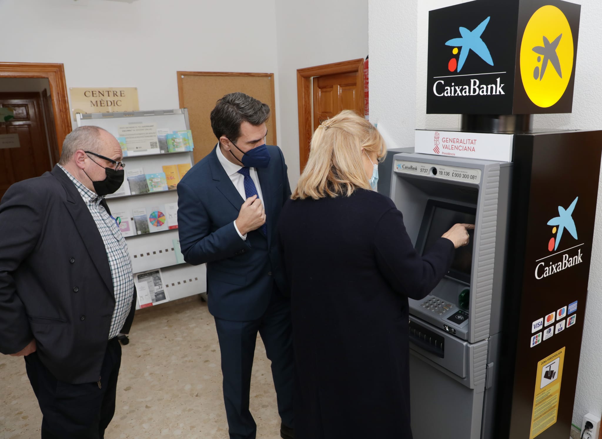 Cajero automático instalado en la localidad castellonense de Geldo.