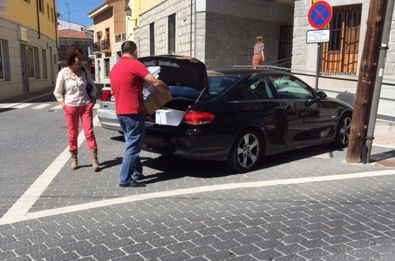 Fotografía que recoge los hechos denunciados ante la Guardia Civil