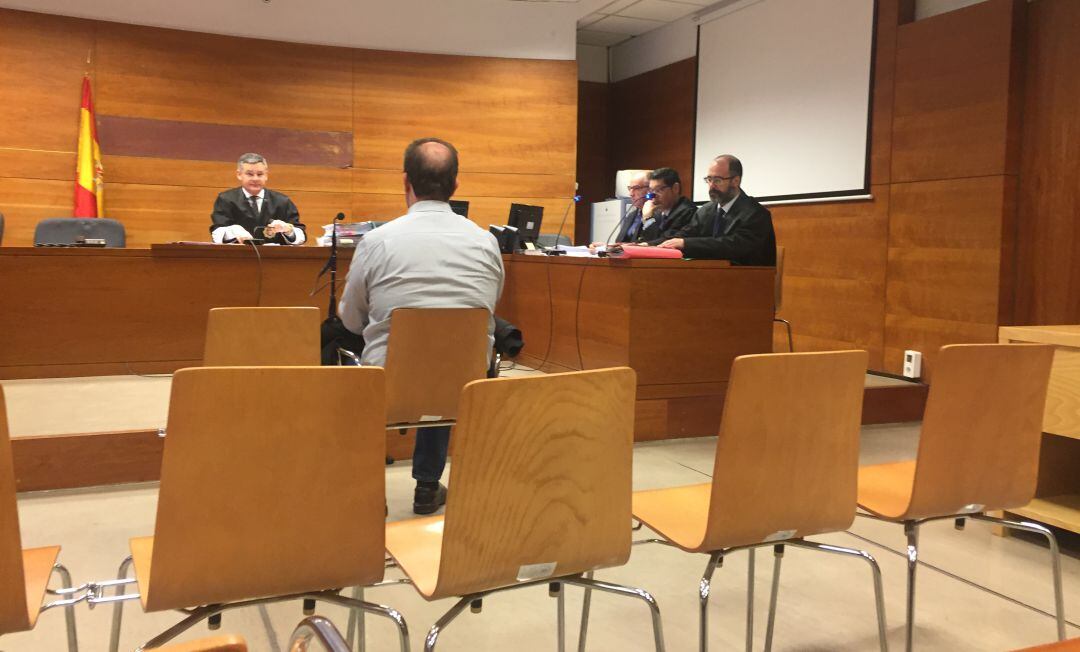 El acusado, durante su declaración en el juicio