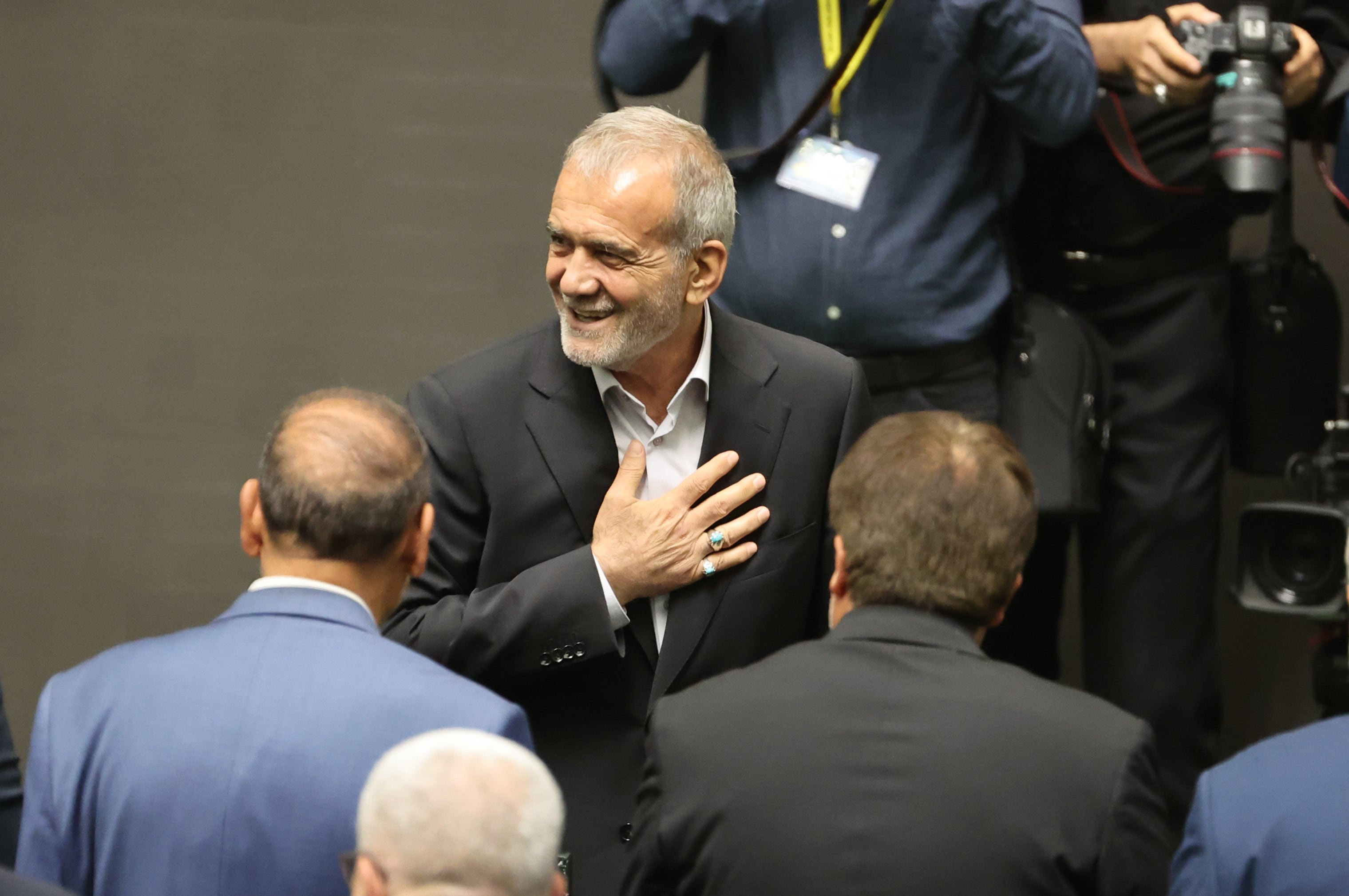 El presidente iraní durante su jura en el cargo como jefe de gobierno de Teherán. Archivo.