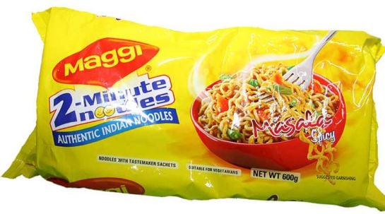 Los noodles de Maggi, retirados en India.