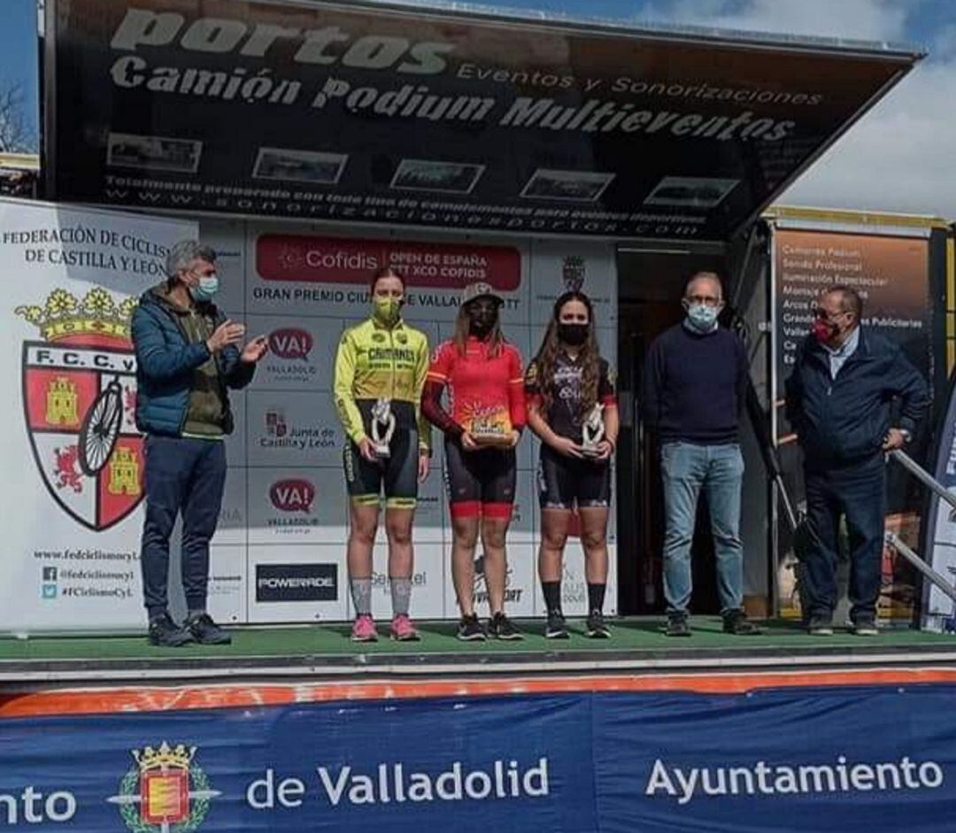 Carlos subió al podio en Valladolid