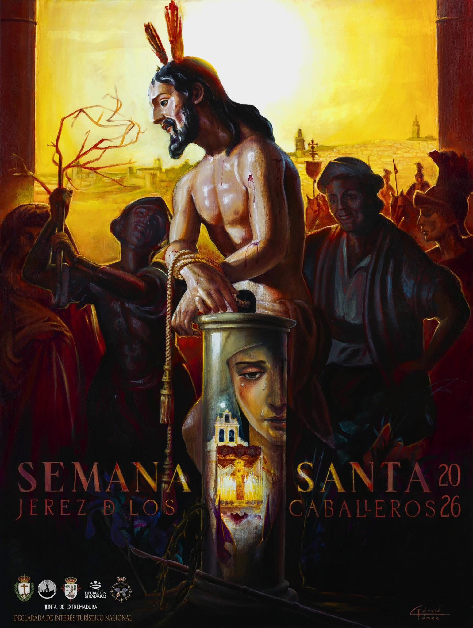Cartel anunciador de la Semana Santa de Jerez de los Caballeros 2026