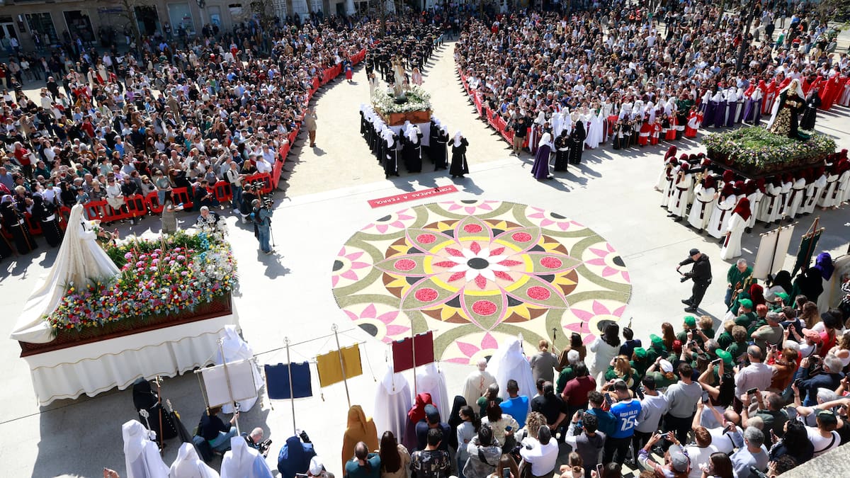 Broche de oro para la Semana Santa de Ferrol: el Gozoso Encuentro cierra una Pasión de éxito
