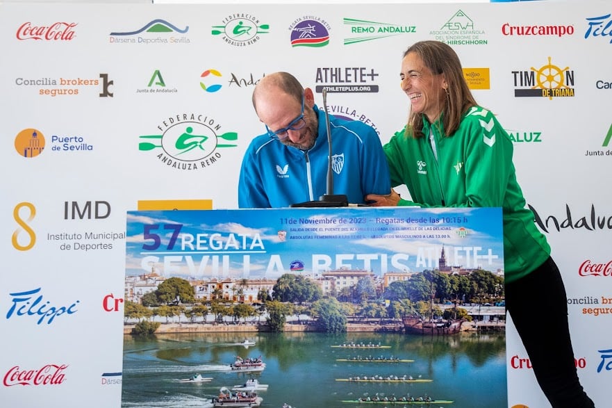 Sevilla, 02/11/2023.Acto de presentacion de la 57ª edicion de la regata Sevilla-Betis celebrado en el CEAR La Cartuja.Fotografia: Juan Jose Ubeda/FAR.