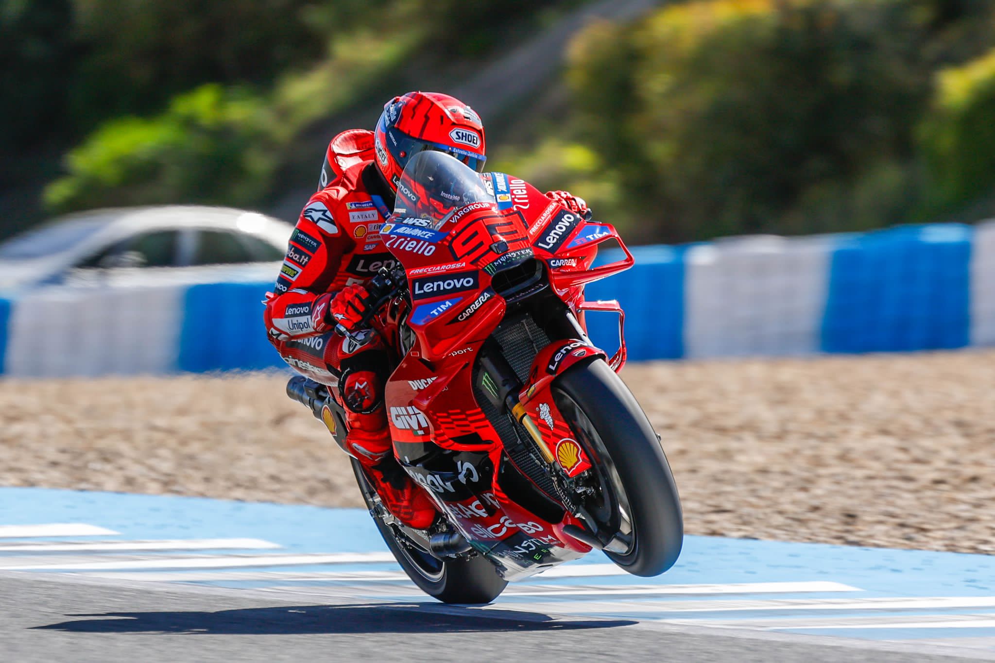 Marc Márquez rodando en el Circuito de Jerez tras el Gran Premio de España