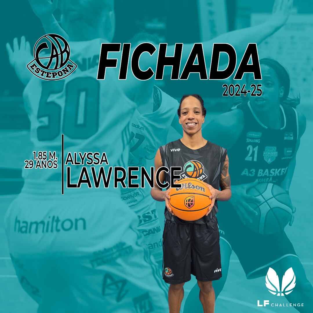 La ala-pívot francesa Alyssa Lawrence refuerza el juego interior del CAB Estepona