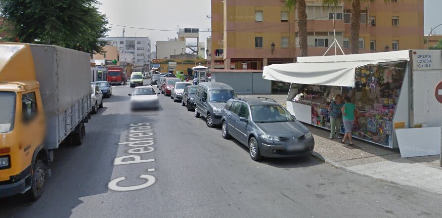 Calle Pedreras donde se produjo la agresión
