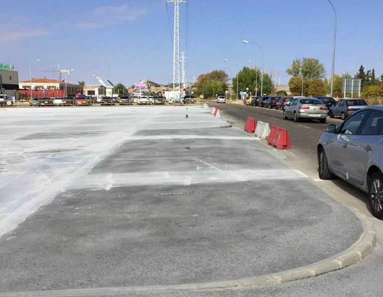 Nueva zona de aparcamientos en el Polígono Industrial San Antolín de Palencia