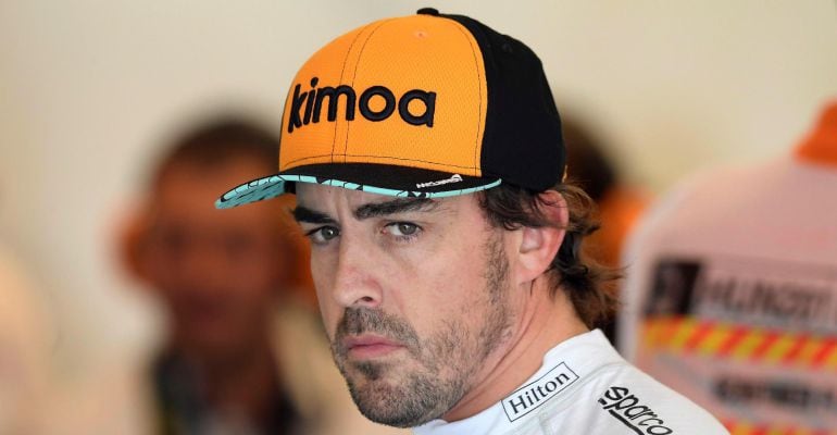 Fernando Alonso, durante el Gran Premio de Hungría