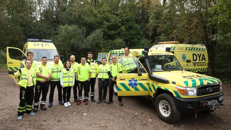 Jon Laskurain, voluntario de DYA Gipuzkoa en Valencia: "Cuidar al equipo y la salud mental de cada uno es importante"