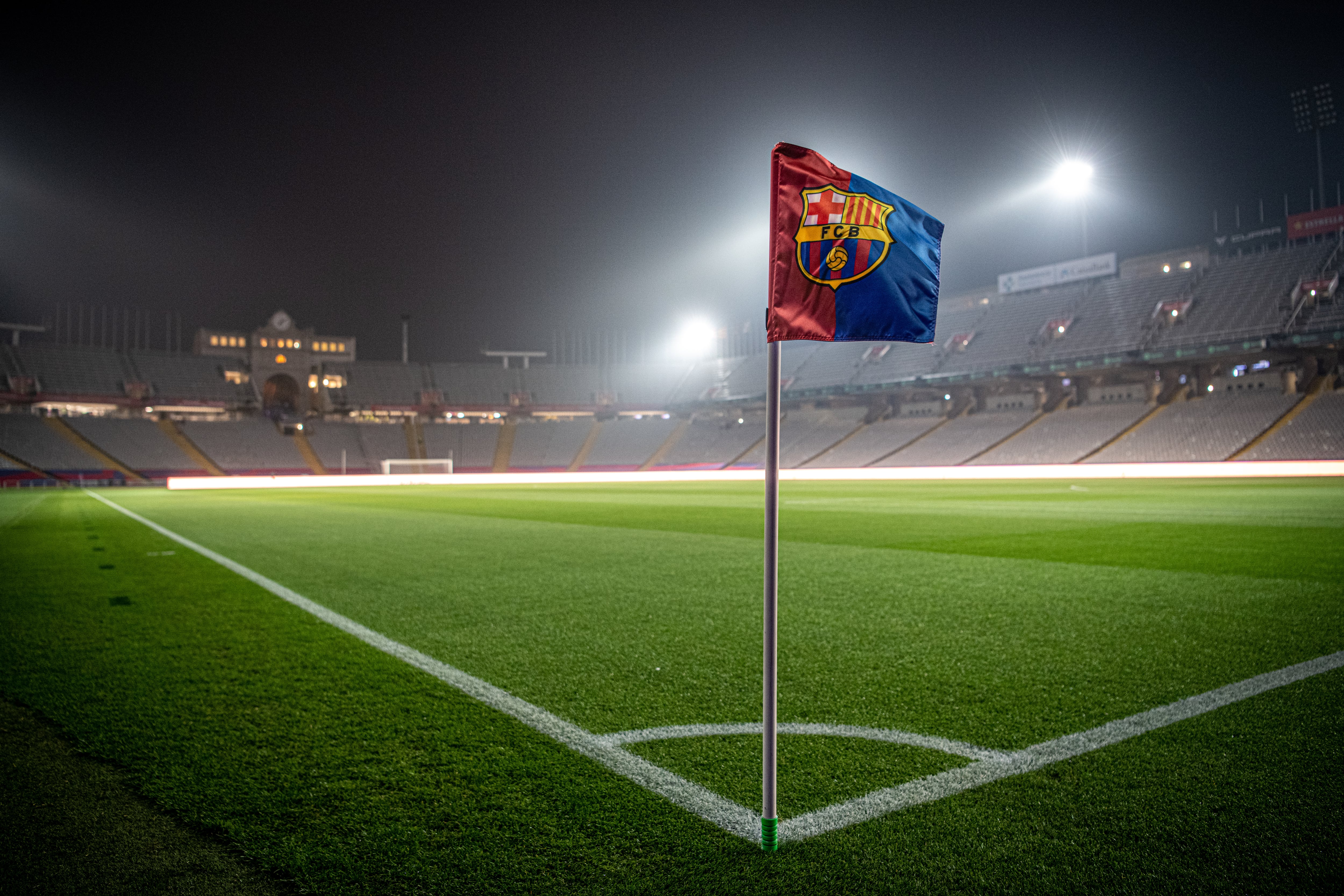 El Estadio de Montjuic, el día en el que iba a disputarse el Barça-Osasuna de LaLiga