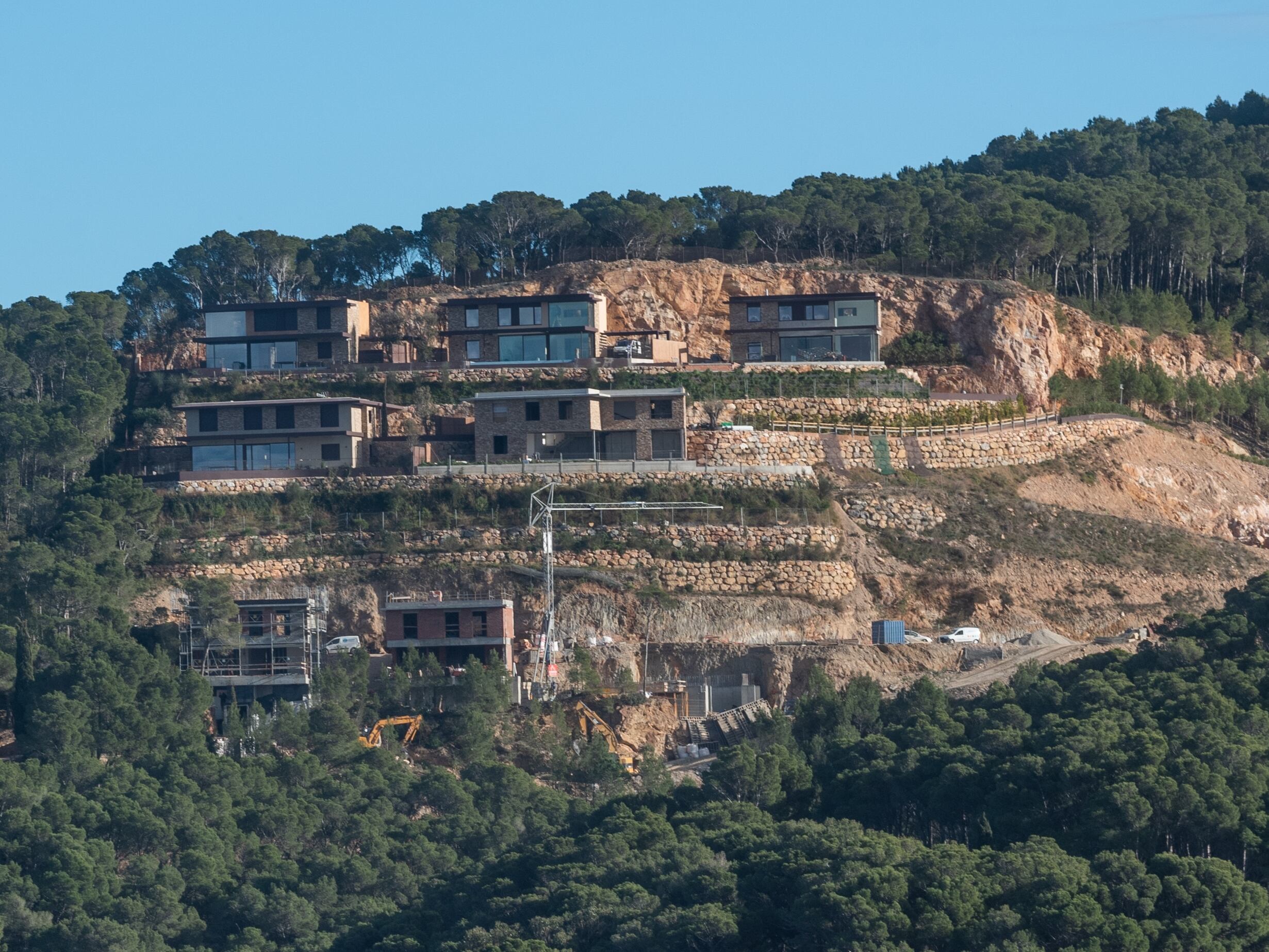 Construcció de s'Antiga. SOS Aiguafreda - Salvem la Costa de Begur