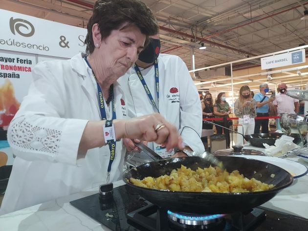 Ciri González, cuatro veces ganadora del Campeonato de España de Tortilla de Patatas.