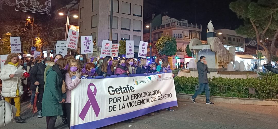 La manifestación de este miércoles en Getafe