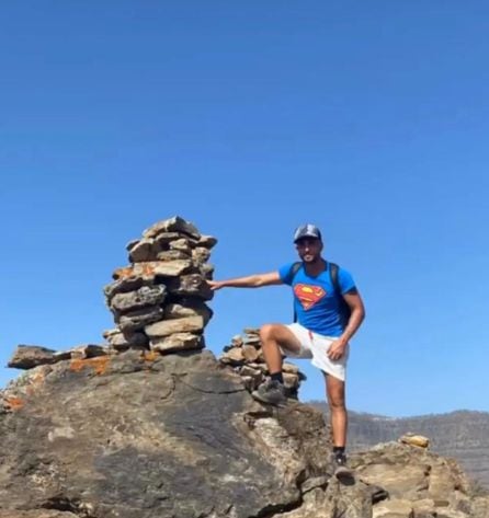 Las torretas de la Montaña de Asdoblas antes de ser destruídas