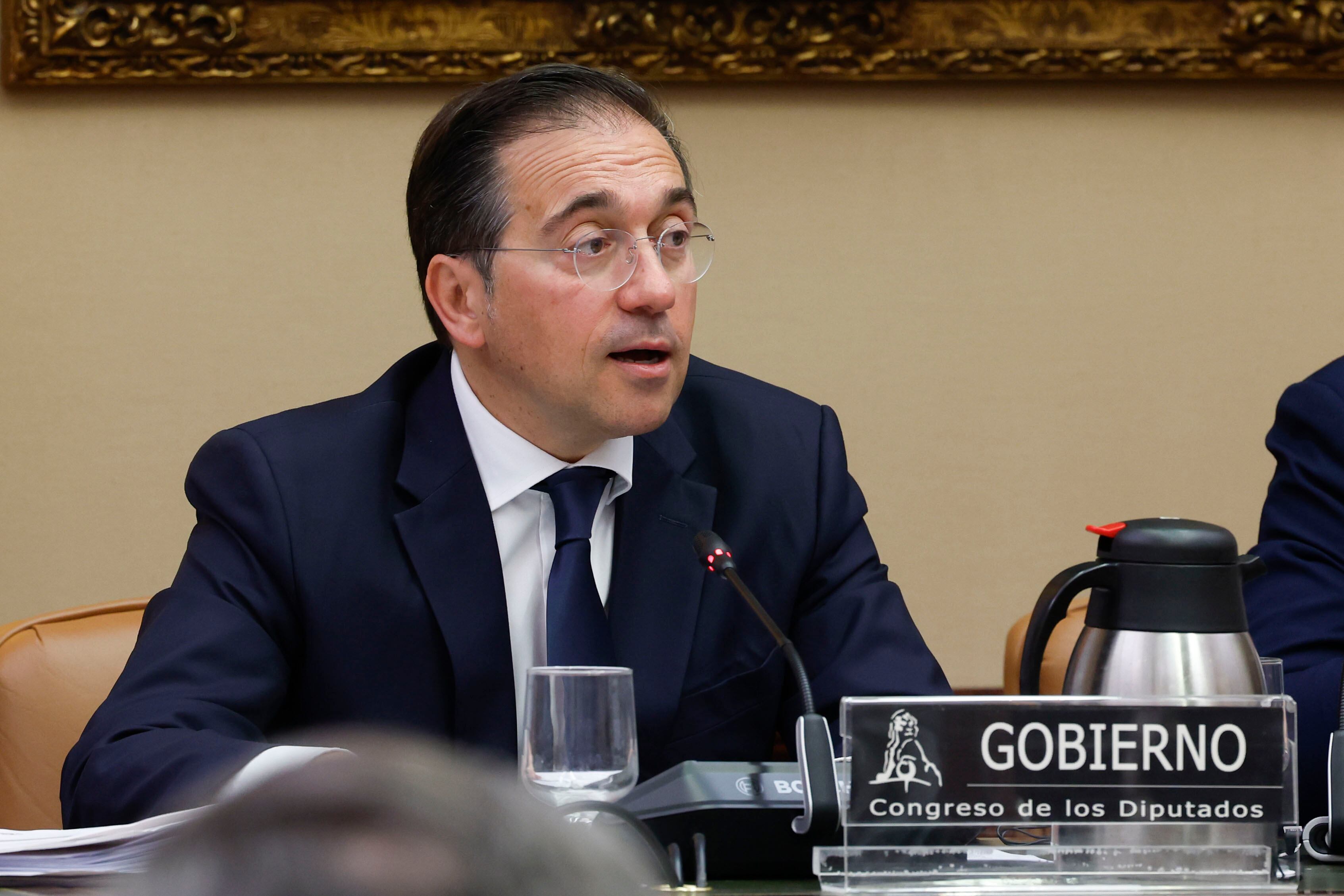 El ministro de Asuntos Exteriores, José Manuel Albares.  EFE/ Javier Lizón