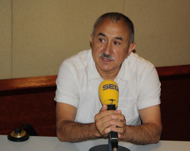 El líder d'UGT a Catalunya, Josep Maria Àlvarez, als estudis de SER Catalunya