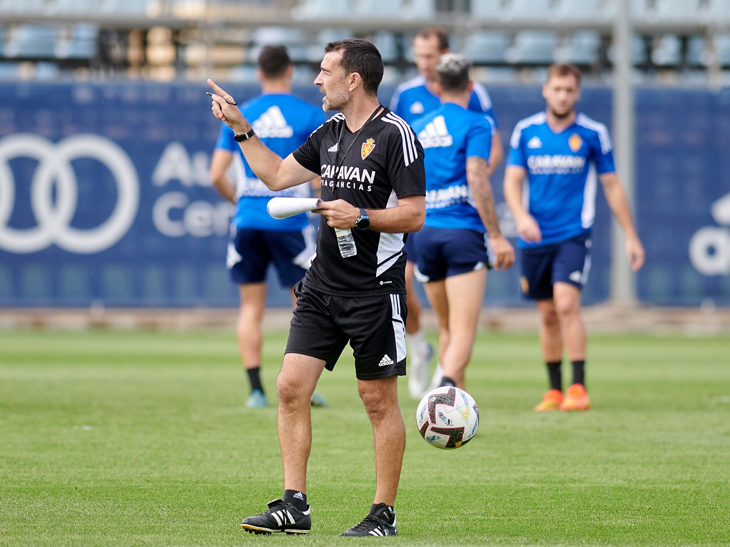 Carcedo, durante una sesión de entrenamiento