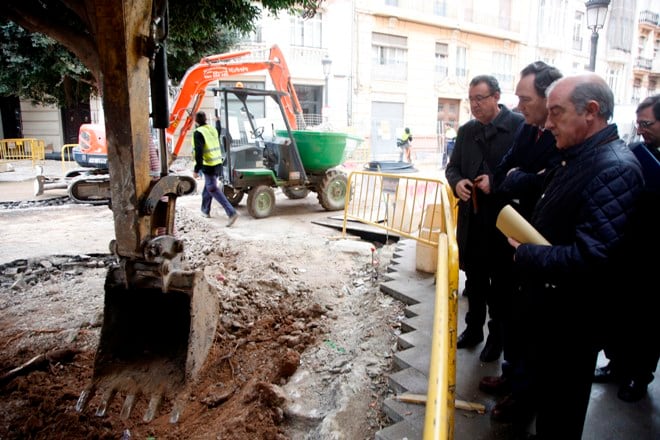 Vicente Dómine y Alfonso Novo han visitado las obras este lunes