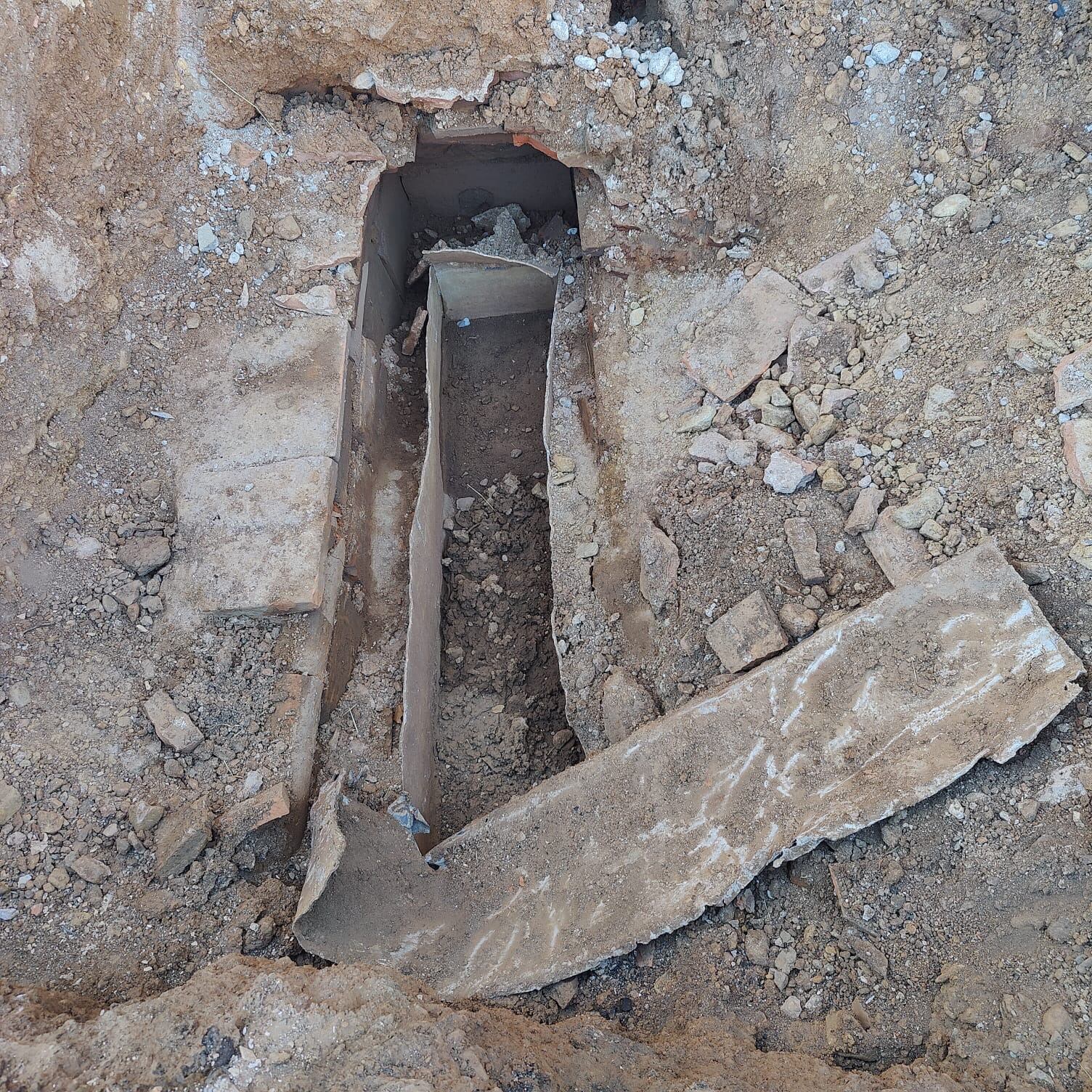 Sarcófago descubierto en Astorga