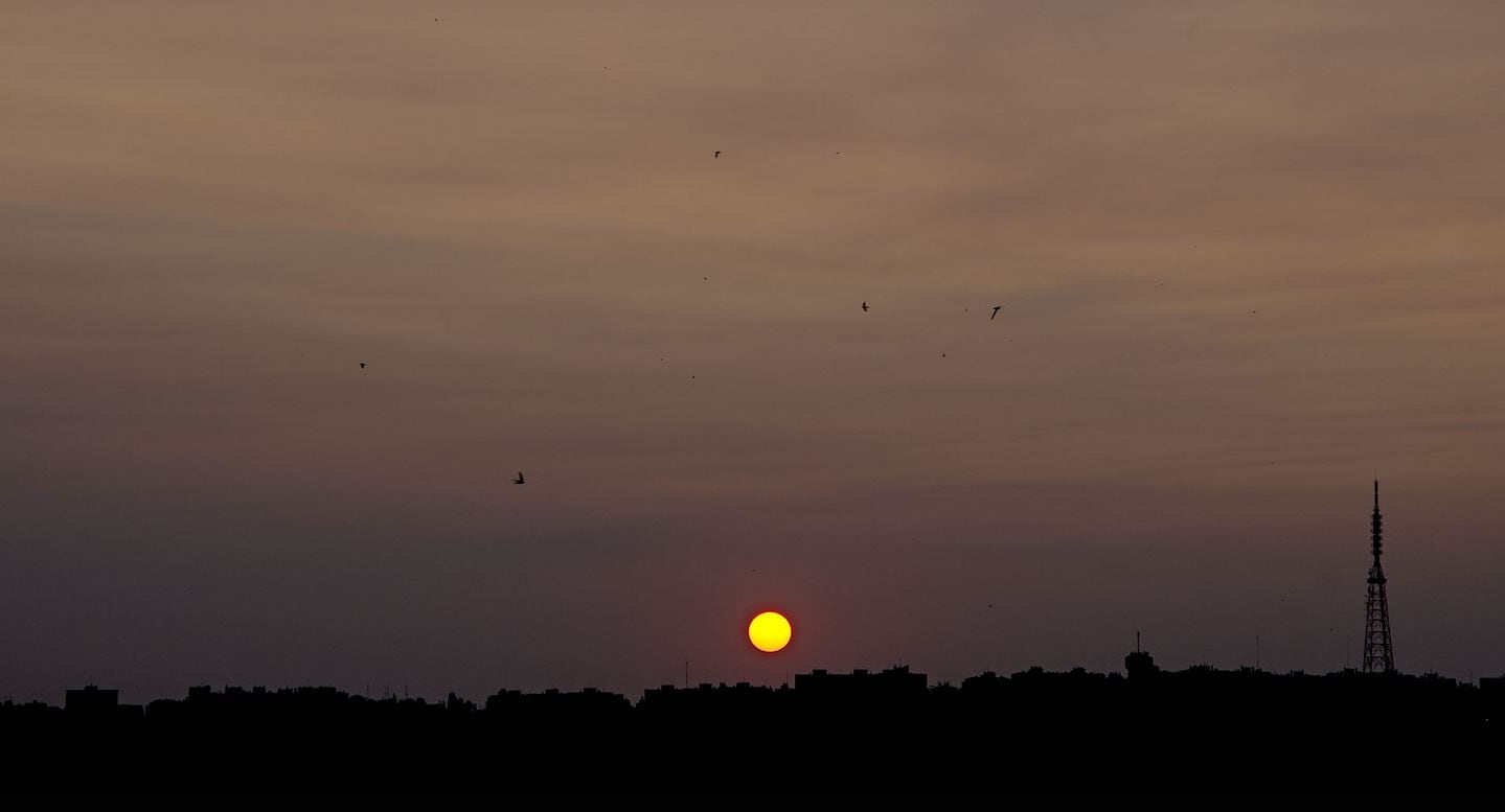 El amanecer de Madrid este martes