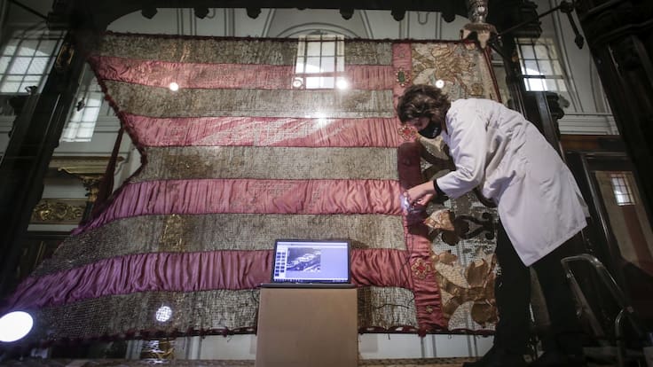 José Luis Moreno (Concejal de Cultura de València) sobre la restauración de la Reial Senyera