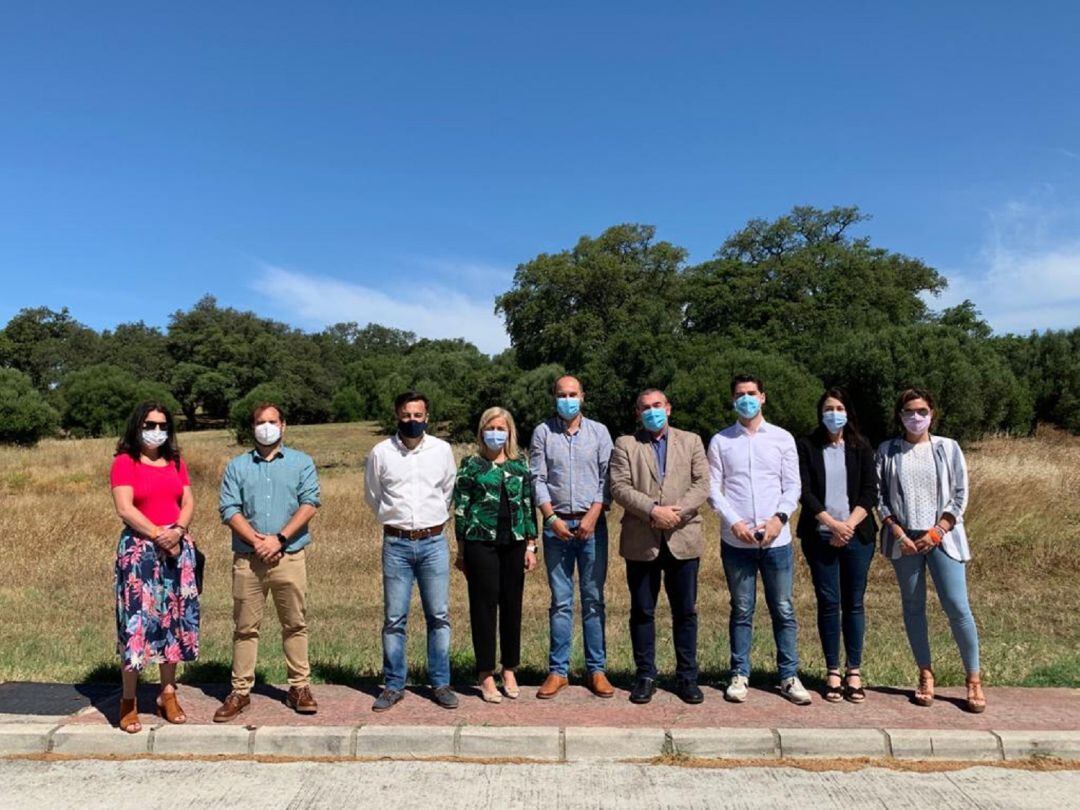 Un momento de la visita.