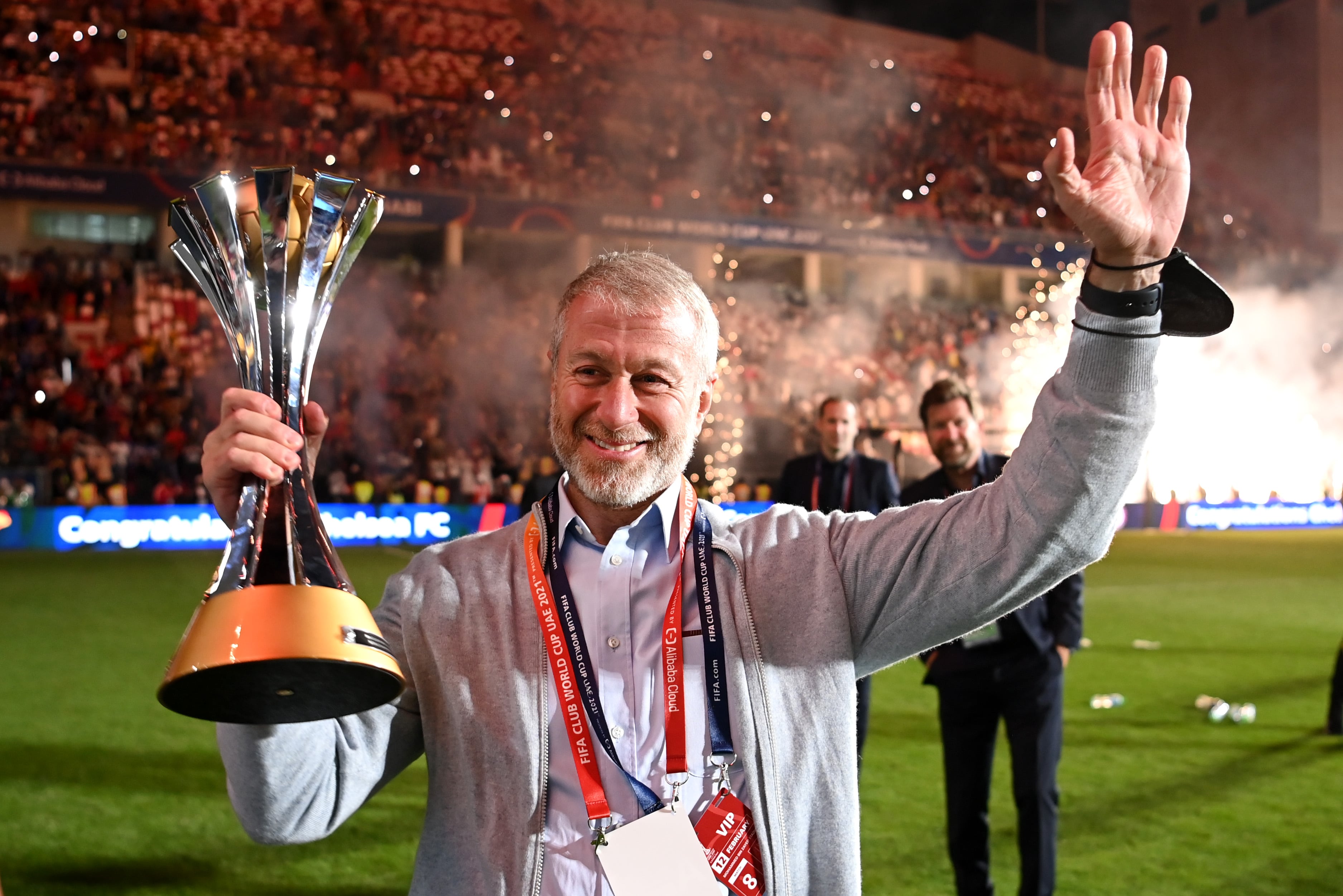 Roman Abramovich, celebrando el Mundial de Clubes