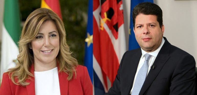 Susana Díaz y Fabián Picardo 