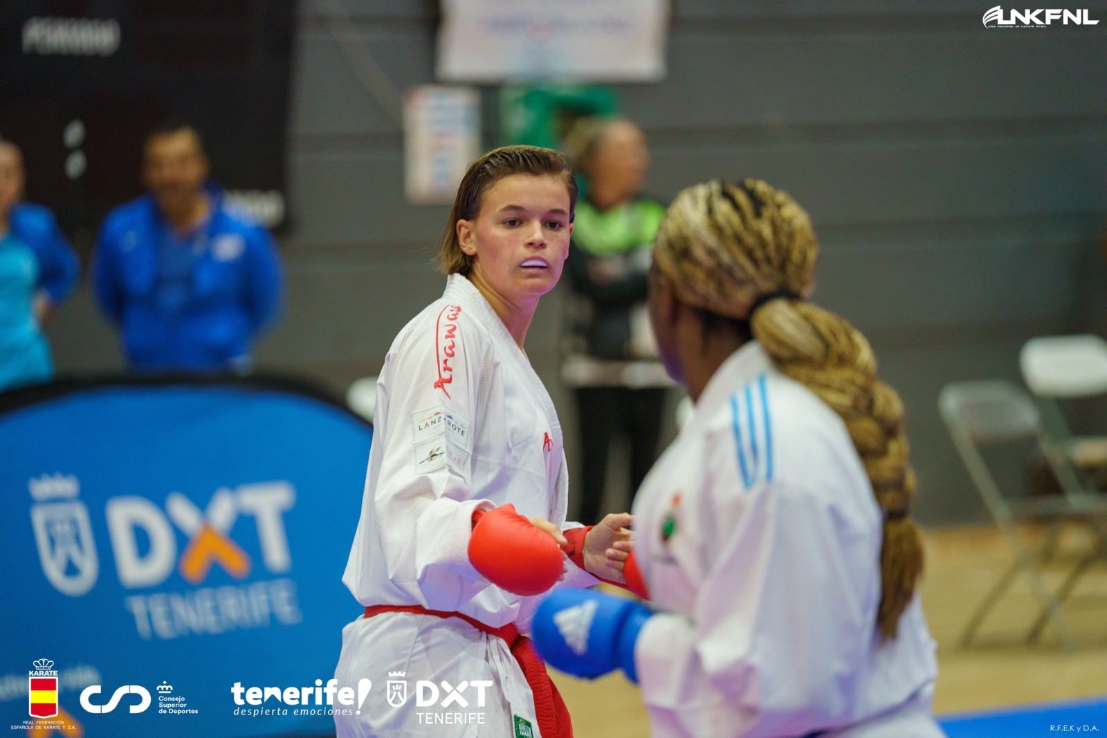 Amelie Skiba en la Gran Final de la Liga Nacional de kárate.