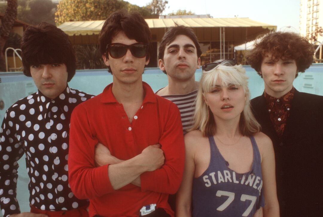 Los miembros de Blondie en una fotografía de 1977 en Los Ángeles