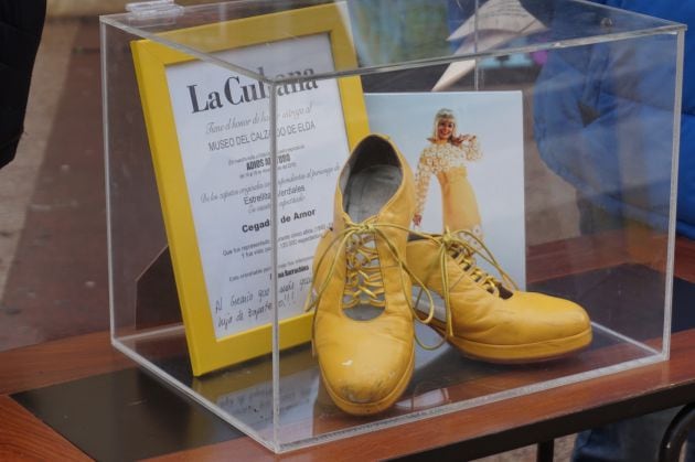 Zapatos cedidos por la compañía La Cubana al Museo del Calzado de Elda