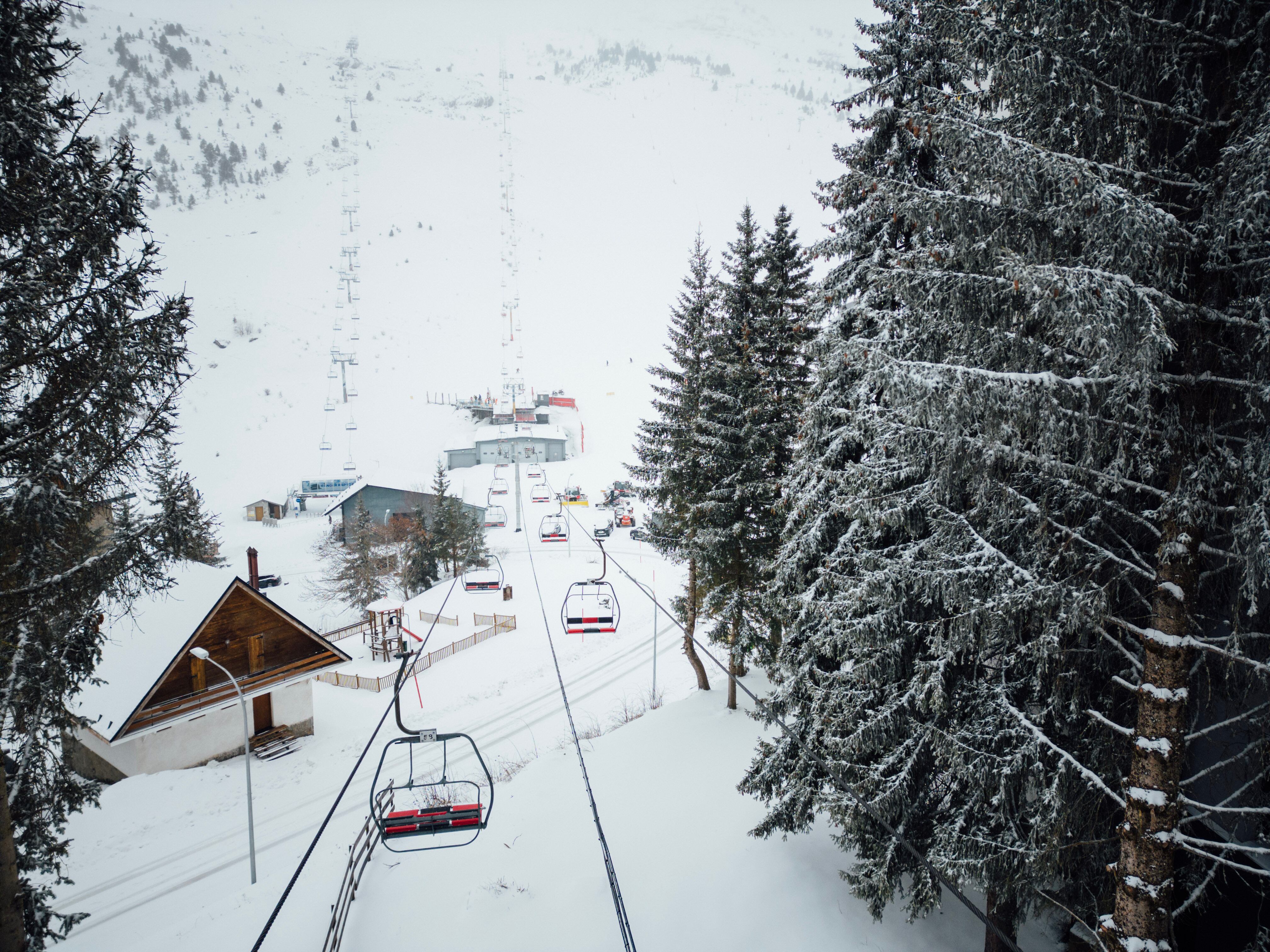 Este jueves la nieve volvía a la estación de Candanchú