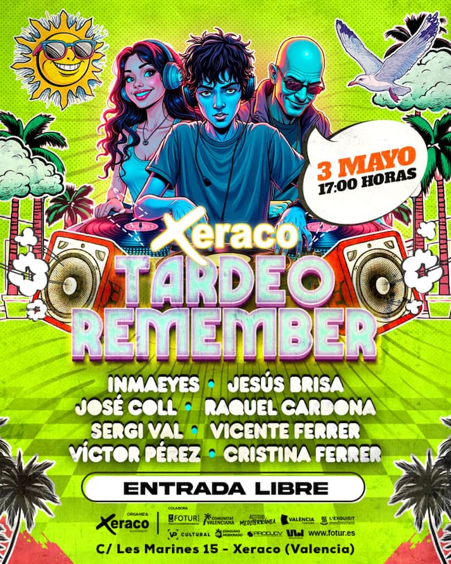 Cartel del Tardeo Remember del Fiescrem en Xeraco