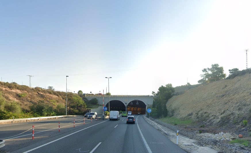 Túnel de Sant Joan d´Alacant en la autovía A-70