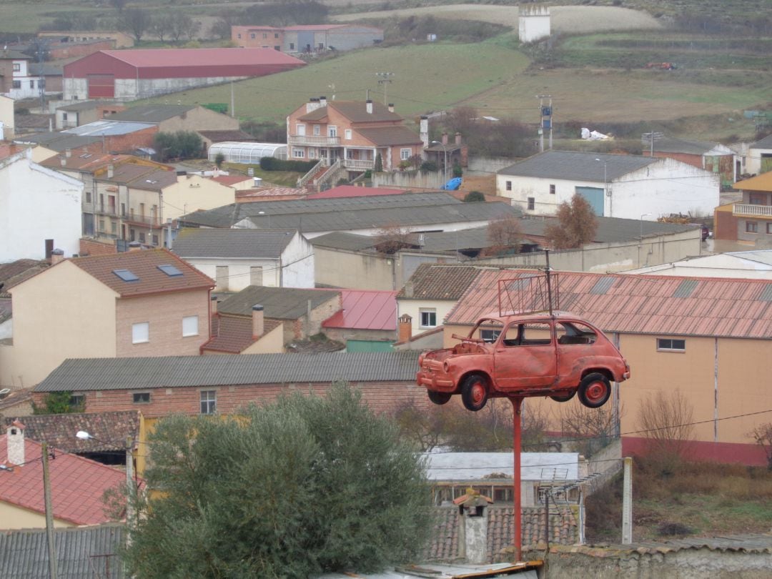 Una de las vistas que se obtienen desde el cerro del Castillo de Torresandino