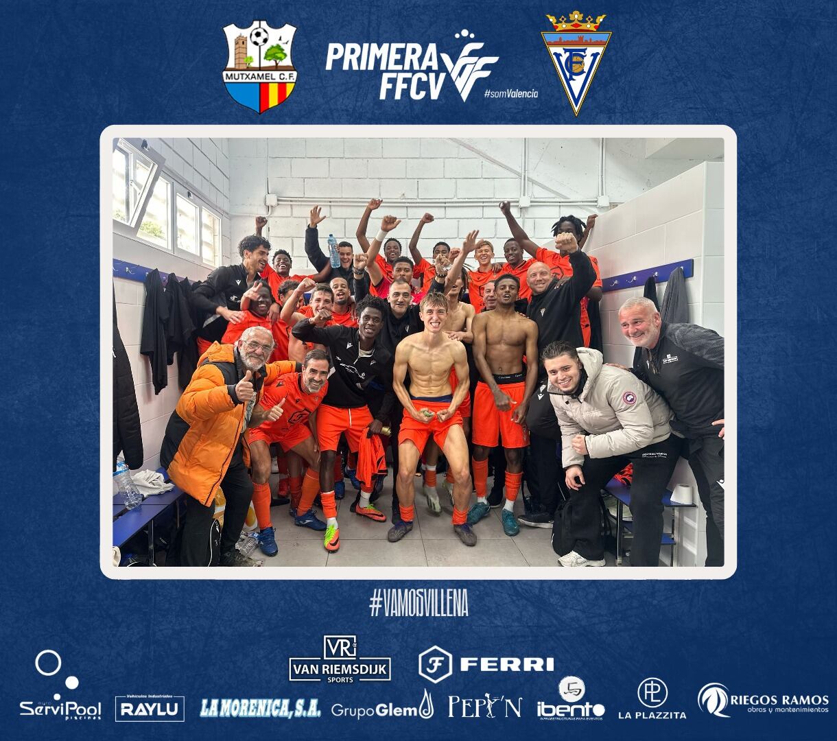 El Villena CF celebra el triunfo